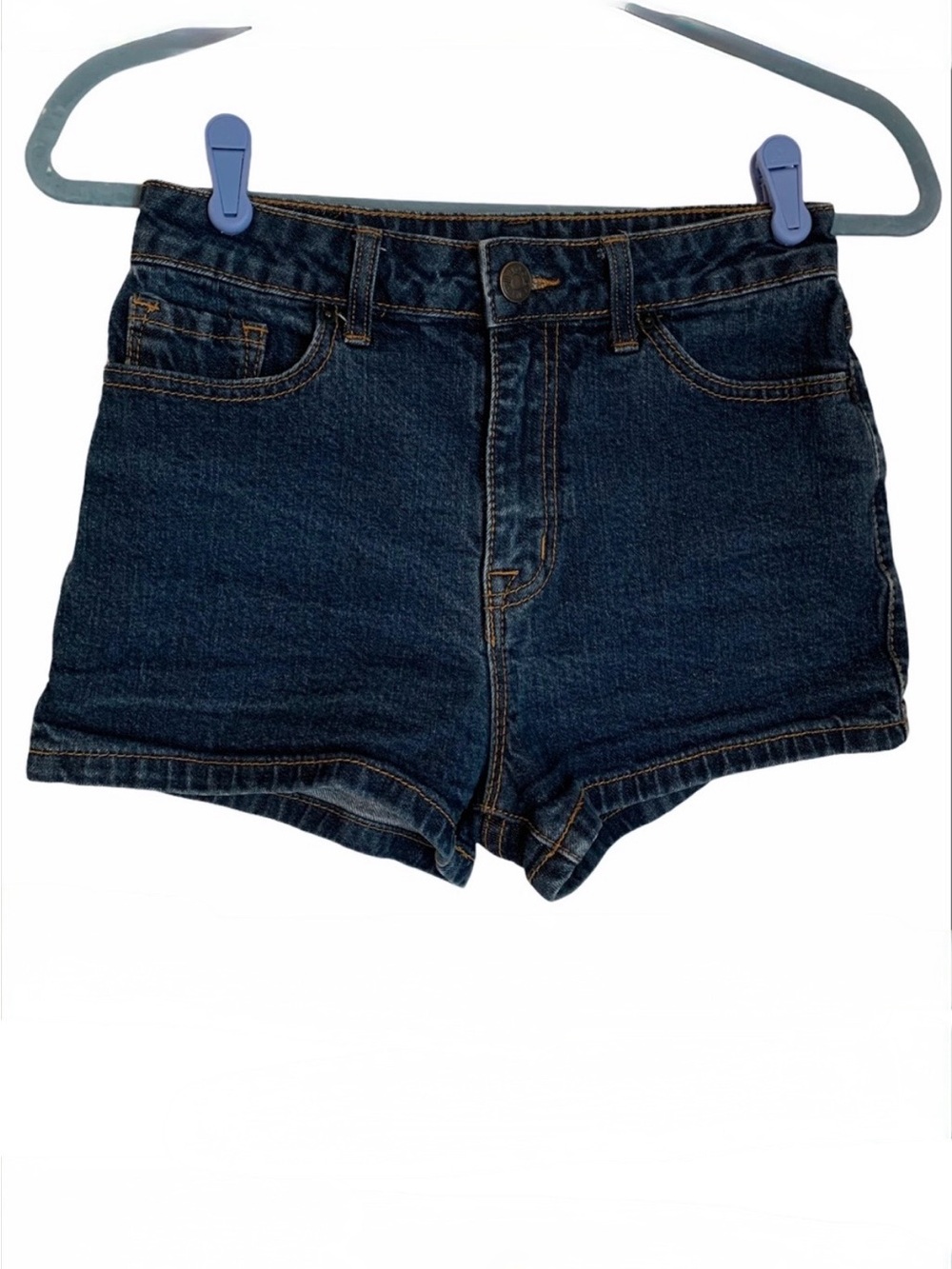 BDG 26 Erin high rise 5 pocket shortie short denim jean medium wash stretch